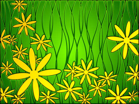 stained glass springのイラスト素材