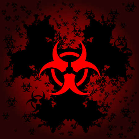Biohazard grunge backgroundのイラスト素材
