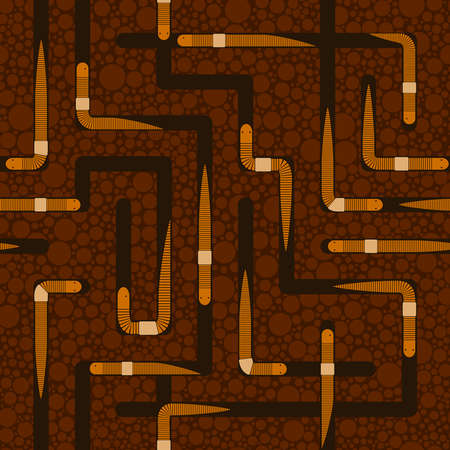 Seamless worm backgroundのイラスト素材