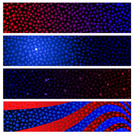 Star banners のイラスト素材