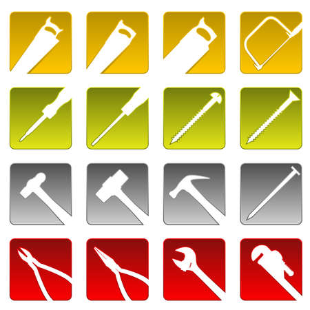Sixteen tool iconsのイラスト素材