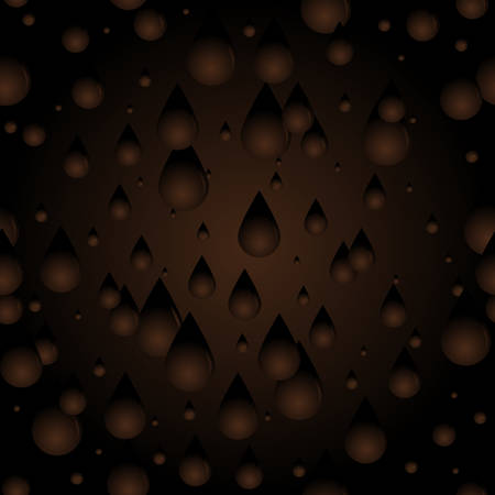 Seamless Chocolate dripsのイラスト素材