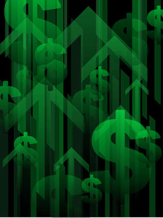 Financial recovery backgroundのイラスト素材
