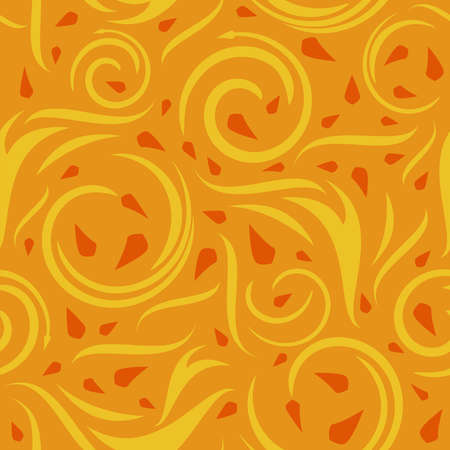 Seamless fall swirling leavesのイラスト素材