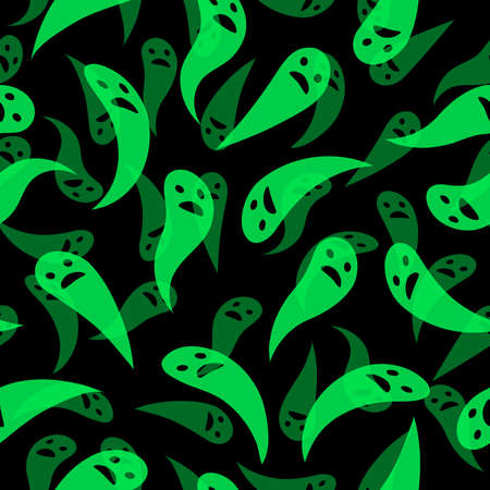 Seamless ghost backgroundのイラスト素材