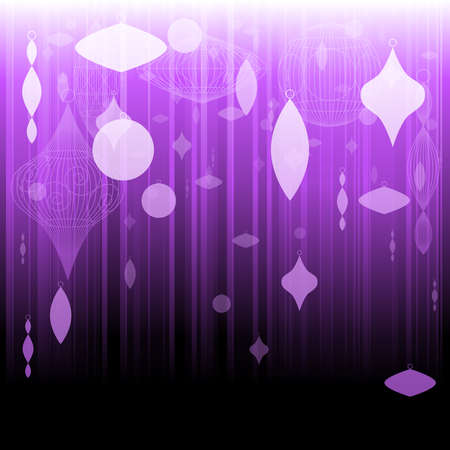 Purple xmas ornament backgroundのイラスト素材