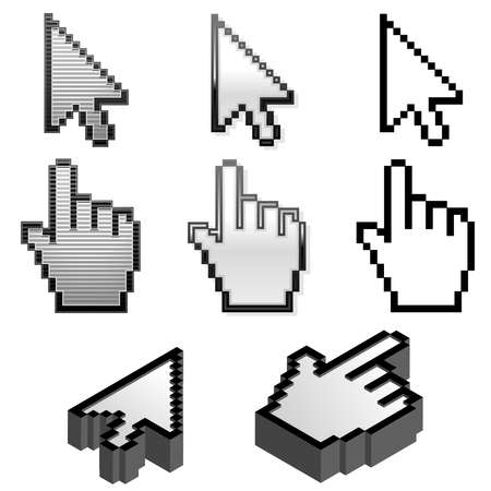 Set of cursor pointersのイラスト素材