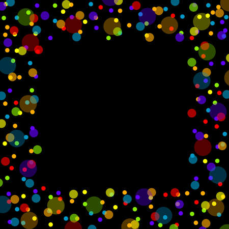 Frame of confettiのイラスト素材