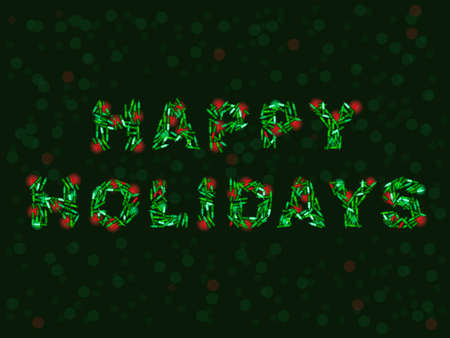 Happy Holidays in lightsのイラスト素材