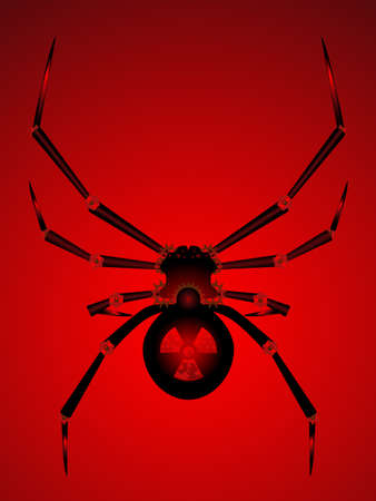 Mechanical spider renderingのイラスト素材