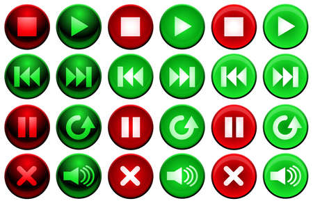 Shiny player buttons