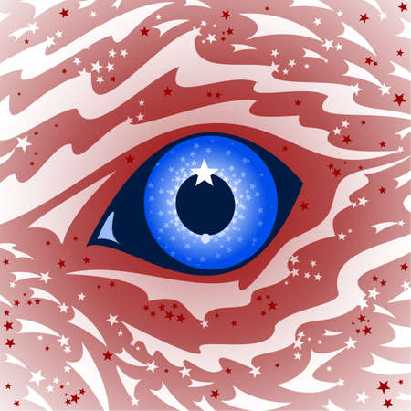 USA Eagle eyeのイラスト素材
