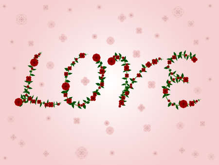 Love in rosesのイラスト素材