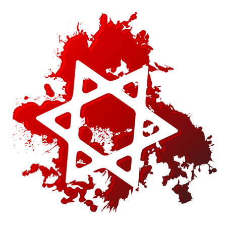 Blood star of davidのイラスト素材