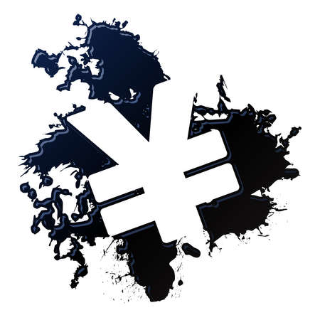 oil spill yenのイラスト素材