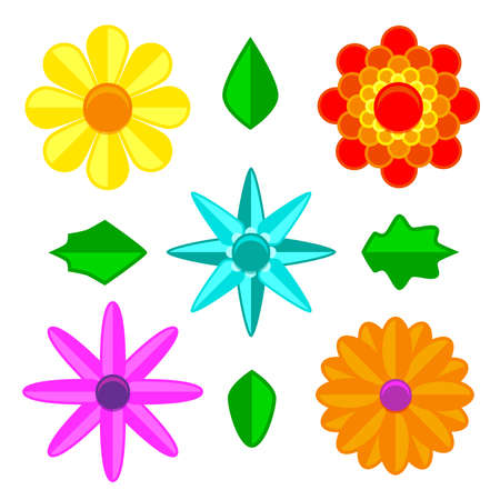 Blooms And Leavesのイラスト素材