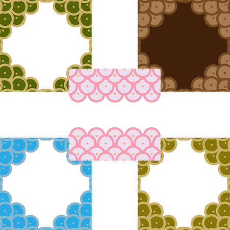 Set of abstract backgroundsのイラスト素材