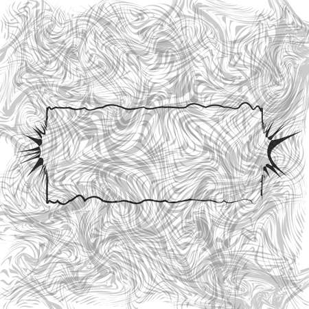 Frame on the abstract it is black a white backgroundのイラスト素材