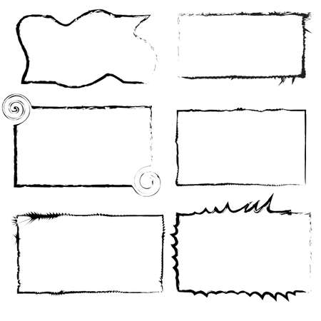 Set of a rectangular frameworkのイラスト素材