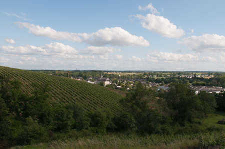 Church of TouarcÃ©, French town near the vines of the  Coteaux du Layon 
