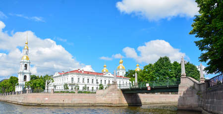 Russia, St. Petersburg Summer time scenic viewの写真素材