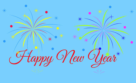 Happy new yearのイラスト素材