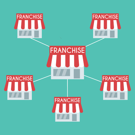 Franchise business concept.のイラスト素材