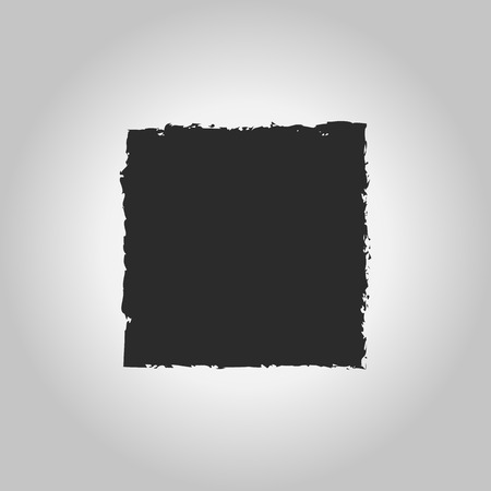 Vector of square icon on black background.のイラスト素材