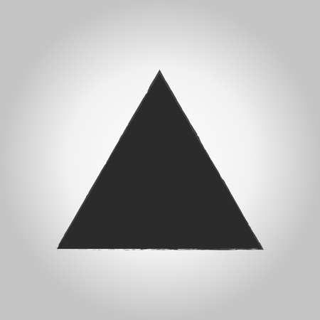 Vector of triangle icon on gray/white backgroundのイラスト素材