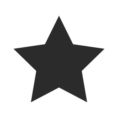 Vector of Classic star Icon on gray backgroundのイラスト素材