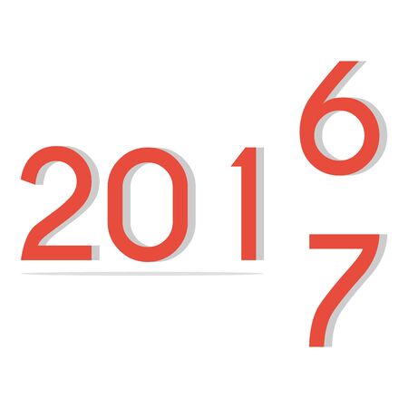 2017 Happy New Year day.のイラスト素材