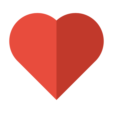 Heart Red Icon Vector , Symbol of love on valentine's Day.のイラスト素材