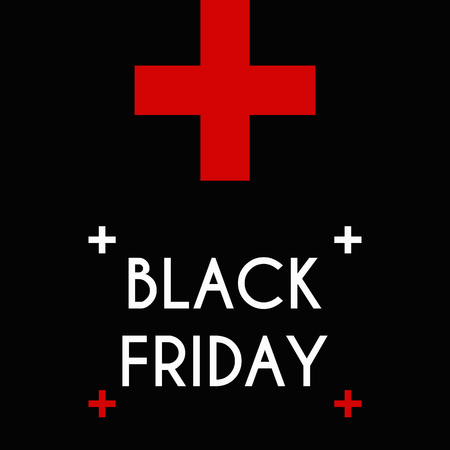 Black friday Sale on the black background.のイラスト素材