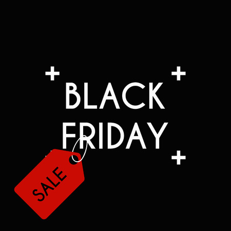 Black friday Sale on the black background.のイラスト素材