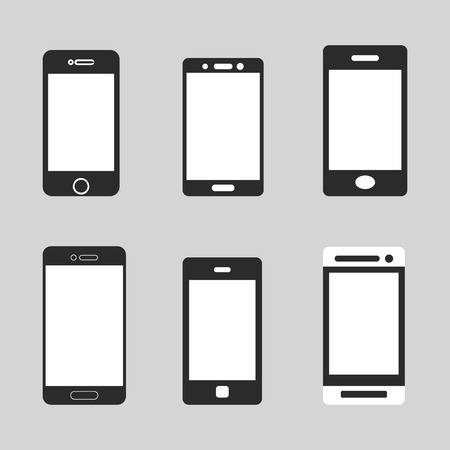 Artistic concept of smartphone icon set,vector.のイラスト素材