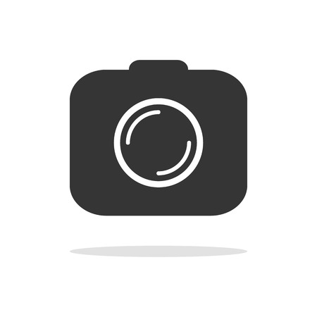 Camera icon Isolated on white background ,Flat style.のイラスト素材