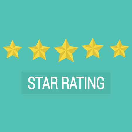 Review rating vector, customer reviews stars rateのイラスト素材
