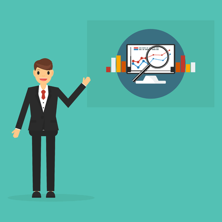 Research business conceptのイラスト素材