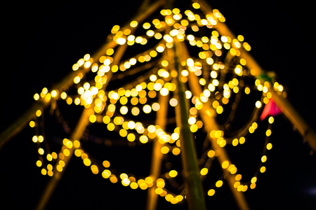 Abstract bokeh background of light for celebration new year and christmas.の写真素材