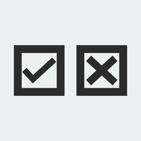 Check Box Icon, Vector of Vote Yes Sign. Voting concept.のイラスト素材