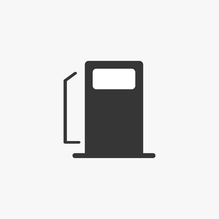 Fuel Icon Vector on white background. Simple flat symbol. のイラスト素材