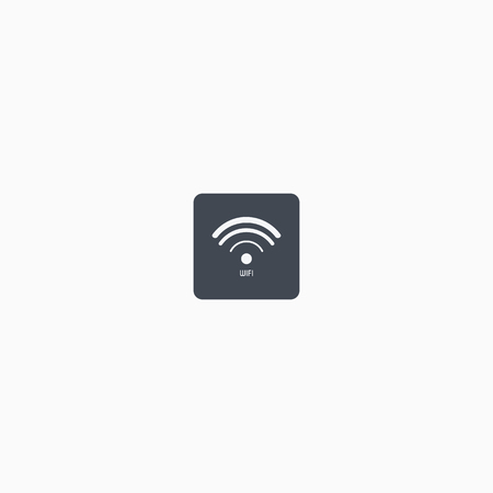 WIFI Icon Vector. Router flat icon. Vector of router. Router and signal symbol.のイラスト素材