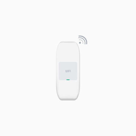 WIFI Icon Vector. Router flat icon. Vector of router. Router and signal symbolのイラスト素材