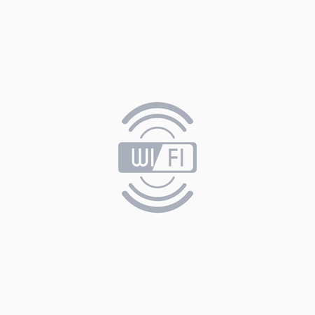 WIFI Icon Vector. Router flat icon. Vector of router. Router and signal symbol.のイラスト素材