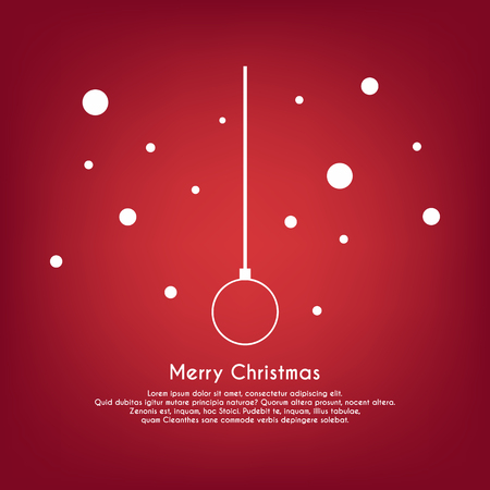 Merry Christmas and Happy New Year greeting card, Vector illustration of christmas background.のイラスト素材