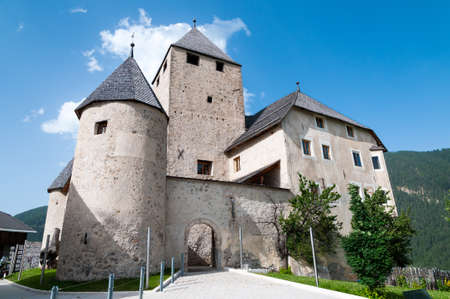 The wonderful castle of the Museum Ladin Ciastel de Tor in South Tyrol - Italyのeditorial素材