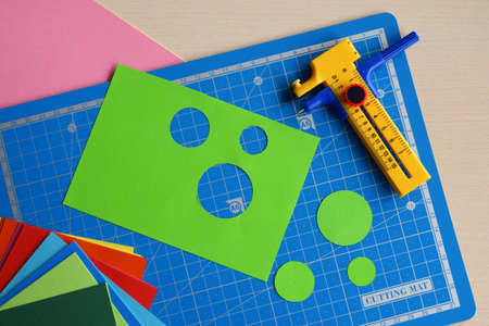 Artwork equipment and tools for paper cut - cutting knife, sharp box cutter, blue cutting plate,...