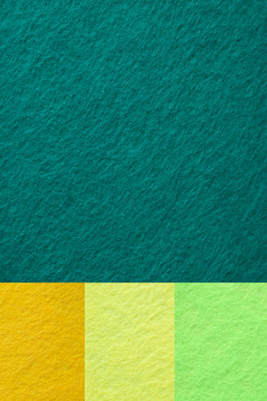 Vibrant Soft Textile Background, Handmade Colorful Craft Material, Multicolored Artistic DIY Supplies, Geometric Patterned Felt Sheets, Assorted Decorative Fabric Layers, Bright Sewing Swatches Collectionの写真素材