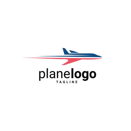 Airplane Logo Template Design Vectorのイラスト素材