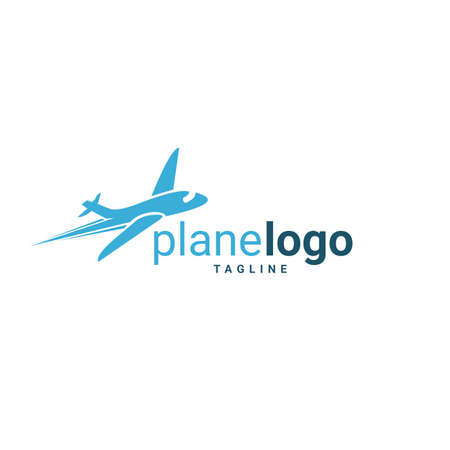Airplane Logo Template Design Vectorのイラスト素材